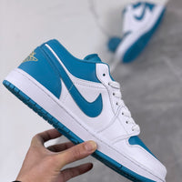 Low Top Sneakers, Blue White Colorway, Lace Up Design, Casual Gift for Sneaker Fans
