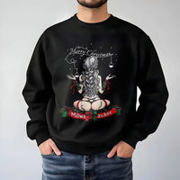 Naughty Holiday Pin-Up Mechanic Sweater, Milwaukee Christmas Sweatshirt, Humorous Xmas Party Tool Crewneck, Adult Christmas Present