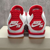 Mid Top Sneakers, Red Colorway, Lace Up Design, Casual Gift for Sneaker Fans
