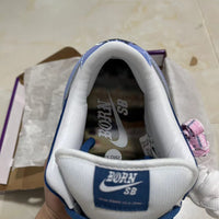 Low Top Sneakers, Blue White Colorway, Lace Up Design, Casual Gift for Sneaker Fans