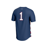 #1 Florida Atlantic Owls Lightweight Collegiate Soccer Fashion Jersey - Navy/Red