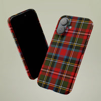 Scottish Red Green Plaid Phone Case, Tartan Plaid Phone Case for iPhone, Classic Christmas Plaid iPhone Cover