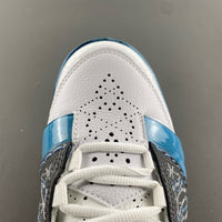Low Top Sneakers, White Gray Colorway, Lace Up Design, Casual Gift for Sneaker Fans