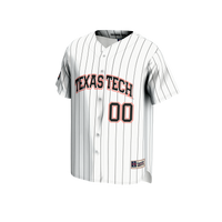 Texas Tech Red Raiders NIL Pick-A-Player Baseball Lightweight Jersey - White