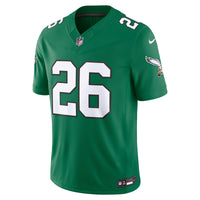 Philadelphia Eagles Saquon Barkley Kelly Green Alternate Stitched Limited Jersey