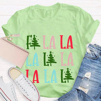 Fa La La Christmas Tree Shirt, Fa La La La Christmas Tree T-Shirt, Festive Holiday Tree Graphic Tee, Adorable Christmas Tree Tee, Xmas Present
