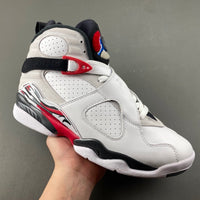 Retro Mid Top Sneakers, White Red Black Colorway, Lace Up Design, Casual Gift for Sneaker Fans