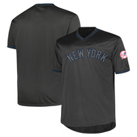 New York Yankees Charcoal Big & Tall Pop Fashion Jersey