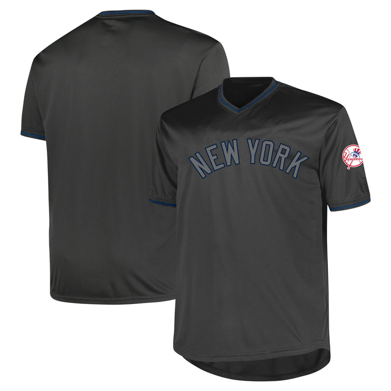 New York Yankees Charcoal Big & Tall Pop Fashion Jersey