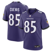 Baltimore Ravens Josh Cuevas Purple Team Game Jersey