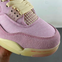 Retro Low Top Sneakers, Pink Colorway, Leather Footwear, Lace Up Design, Casual Gift for Sneaker Fans