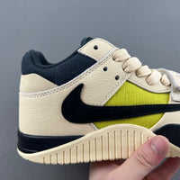 Low Top Sneakers, Neon Green Black Yellow Colorway, Reverse Hook Design, Lace Up Design, Casual Gift for Sneaker Fans