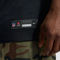Hail Raiser Washington Commanders Jayden Daniels Black Alternate Game Jersey