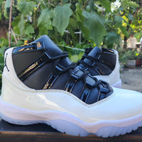 High Top Sneakers, White Black Colorway, Lace Up Design, Casual Gift for Sneaker Fans