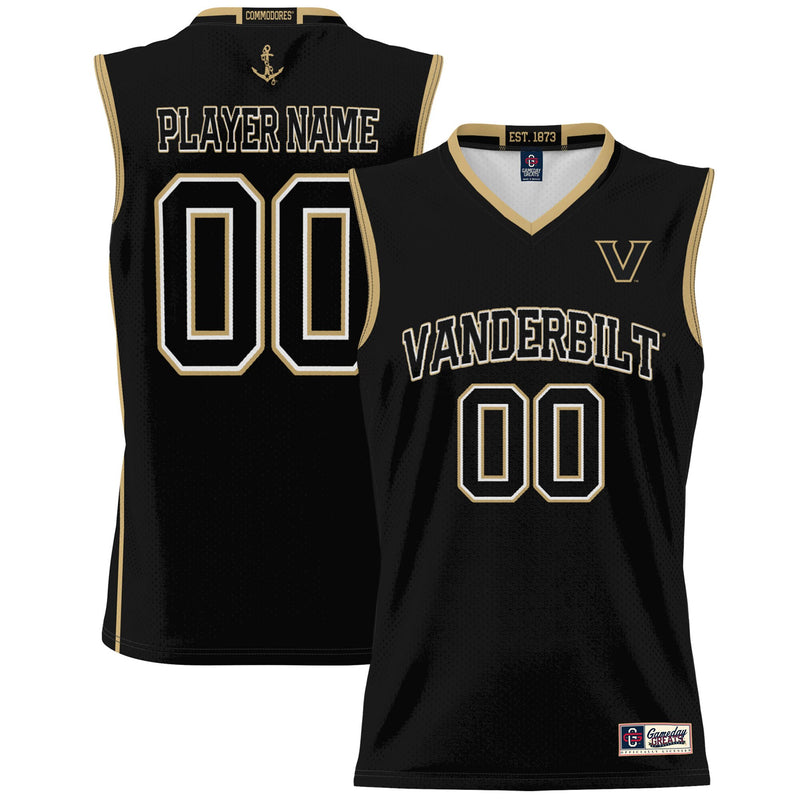 Vanderbilt Commodores NIL Pick-A-Player Basketball Jersey - Black