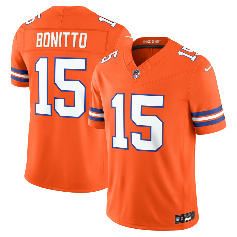 Denver Broncos Nik Bonitto Orange Alternate Mile High Collection 1977 Throwback Stitched Limited Jersey