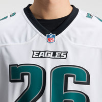 Philadelphia Eagles Saquon Barkley White Game Jersey