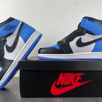 High Top Sneakers, Blue Black Colorway, Lace Up Design, Casual Gift for Sneaker Fans