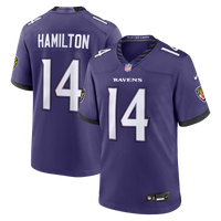 Baltimore Ravens Kyle Hamilton Purple Team Game Jersey