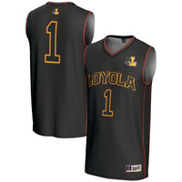 #1 Loyola Chicago Ramblers Lightweight Basketball Jersey - Black