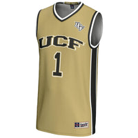 #1 UCF Knights Lightweight Basketball Jersey - Gold