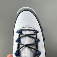 Low Top Sneakers, Blue White Gray Colorway, Lace Up Design, Casual Gift for Sneaker Fans