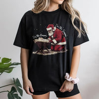 Reason for the Season Christmas Shirt, Santa Kneeling Before Baby Jesus T-Shirt, Christian Holiday Faith Tee, Believer Xmas Present