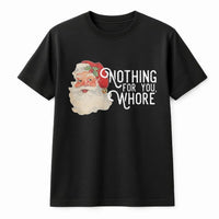 Vintage Rude Santa Graphic Tee, Humorous Sarcastic Santa Claus T-Shirt, Naughty Adult Humor Christmas Shirt, Ugly Xmas Party Present