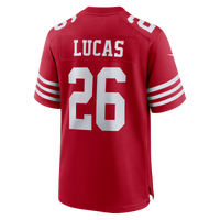 San Francisco 49ers Chase Lucas Scarlet Team Game Jersey