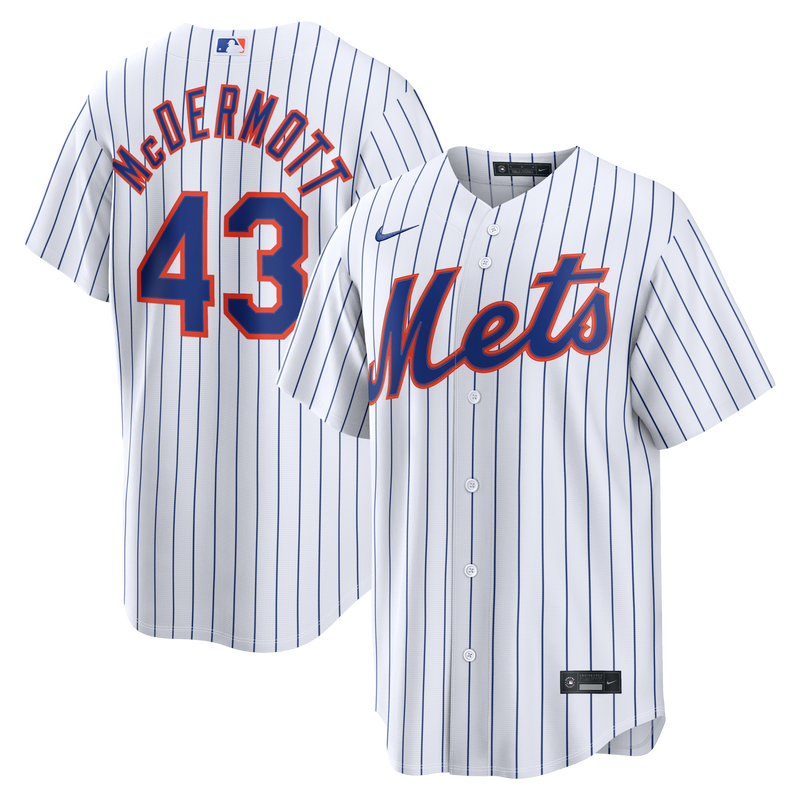New York Mets Chayce McDermott White Home Replica Jersey