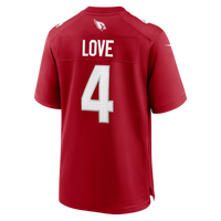 Arizona Cardinals Jeremiyah Love Cardinal 2026 NFL Draft First Round Pick No. 3 Team Game Jersey