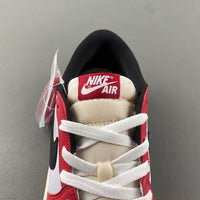 Low Top Sneakers, White Black Red Colorway, Lace Up Design, Casual Gift for Sneaker Fans