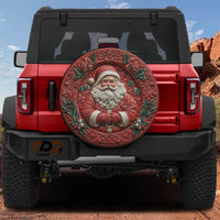 Festive Holiday Christmas Wheel Cover, Santa Claus Spare Tire Cover, Winter Season 3D Relief Tire Cover for Jeep Bronco SUV