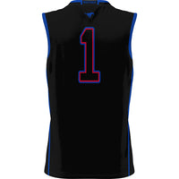 #1 SMU Mustangs Lightweight Basketball Jersey - Black