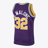 Utah Jazz Karl Malone 1991 Hardwood Classics Road Swingman Jersey - Purple