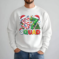 Candy Cane Number Holiday Crewneck, 67 Squad Christmas Sweatshirt, Matching Family Xmas Sweater, Festive Group Pullover Sweatshirt