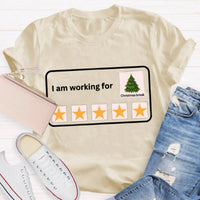 Humorous Winter Holiday Graphic Tee, Working for Christmas Break Teacher T-Shirt, Last Day of School Xmas Shirt, Teacher Christmas Present