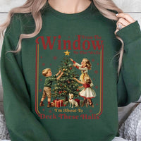 Retro Holiday Quote Crewneck, Humorous Deck the Halls Sweatshirt, Humorous Christmas Pullover, Vintage Xmas Sweatshirt, Present for Holiday Lovers