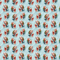 Humorous Holiday Wrapping Paper, Santa Riding a Shark Christmas Wrapping Paper, Ocean Theme Gift Wrapping Paper, Winter Present Decor