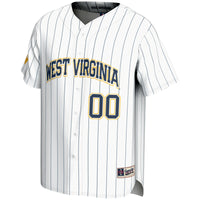 West Virginia Mountaineers NIL Pick-A-Player Lightweight Baseball Jersey - White