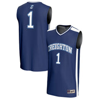 #1 Creighton Bluejays Lightweight Basketball Fashion Jersey - Blue