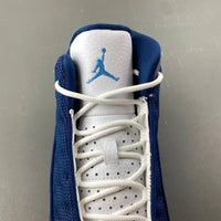 Low Top Sneakers, Blue White Gray Colorway, Lace Up Design, Casual Gift for Sneaker Fans