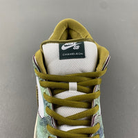 Low Top Sneakers, White Green Colorway, Lace Up Design, Casual Gift for Sneaker Fans