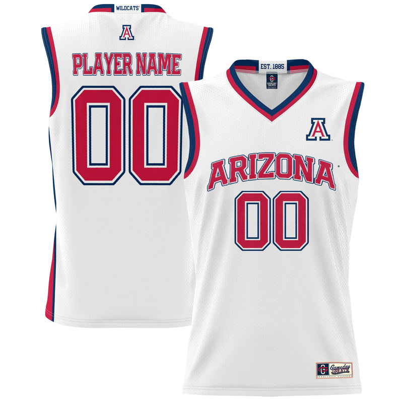 Arizona Wildcats NIL Pick-A-Player Basketball Jersey - White