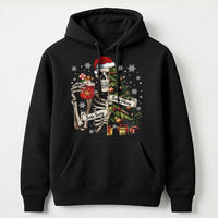 Skeleton Tree Sweater, Sorta Merry Sorta Scary Hoodie, Spooky Holiday Hoodie, Creepy Xmas Sweatshirt, Humorous Spooky Christmas Graphic Hoodie
