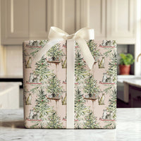 Watercolor Holiday Cat Gift Wrap, Christmas Cat Wrapping Paper, Adorable Kitten Christmas Wrapping Paper, Festive Cat Lover Wrapping Paper Roll