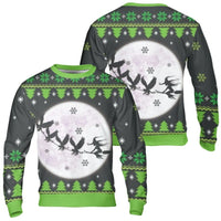 Full Moon Witchy Sweatshirt, Witch Raven Christmas Sweatshirt, Gothic Raven Crewneck Sweatshirt, Dark Fantasy Holiday Sweater