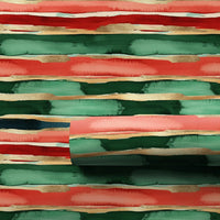 Modern Watercolor Holiday Gift Wrap, Abstract Brushstroke Christmas Wrapping Paper, Festive Stripe Wrapping Paper, Elegant Gift Wrap Roll