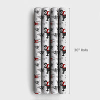 Winter Dog with Red Scarf Gift Wrap, Cockapoo Christmas Wrapping Paper, Holiday Puppy Gift Wrapping Paper, Festive Pet Lover Present Wrap