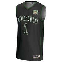 #1 Ohio Bobcats Lightweight Basketball Jersey - Black